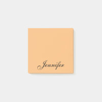 Personalised Orange Black Script Name