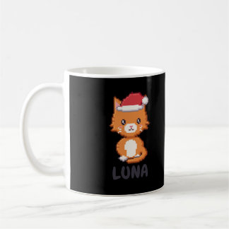 Personalised Orange Cat Christmas Mug