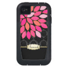 Personalised Orange Pink Black Gold iPhone