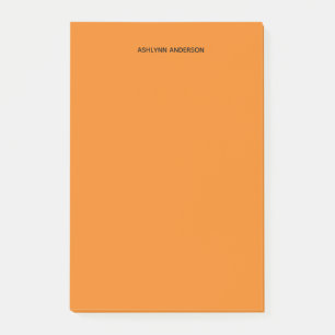 Personalised Orange Post-it Notes