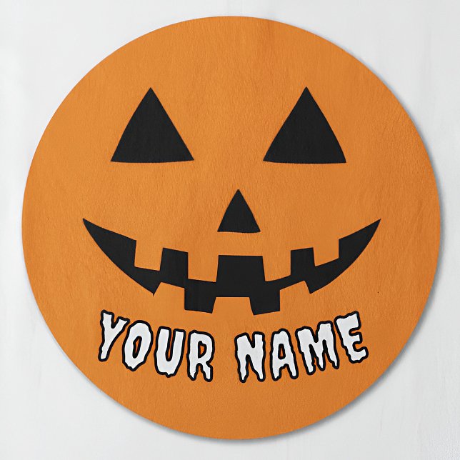 Personalised Orange Pumpkin Halloween Your Name (Creator Uploaded)