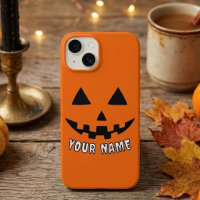 Personalised Orange Pumpkin Halloween Your Name