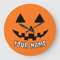 Personalised Orange Pumpkin Halloween Your Name