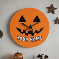 Personalised Orange Pumpkin Halloween Your Name