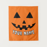 Personalised Orange Pumpkin Halloween Your Name