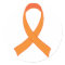 Personalised Orange Ribbon Awareness Gift