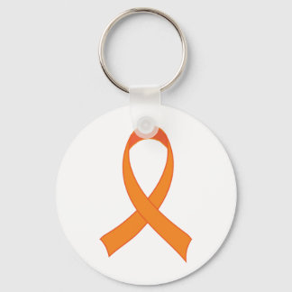 Personalised Orange Ribbon Awareness Gift Key Ring
