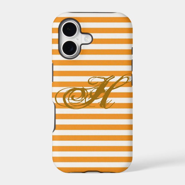 Personalised Orange Striped (Back)