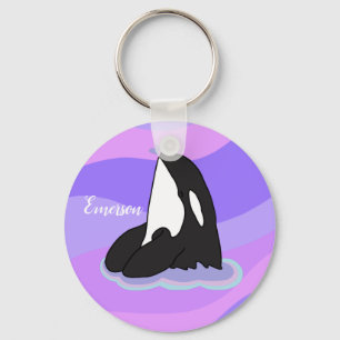 Personalised Orca Killer Whale  Key Ring