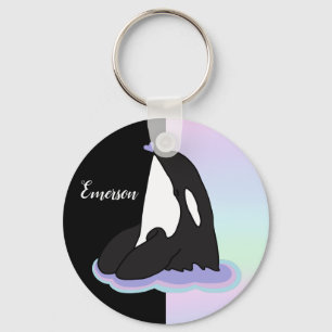 Personalised Orca Killer Whale Key Ring