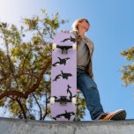 Personalised Orca Whale Pod Pattern Pastel Lilac Skateboard<br><div class="desc">Whimsical pod of beautiful orca whales for every whale lover. Orca killer whales pattern home decor,  gift. Orca pattern lilac pastel purple skateboard.</div>
