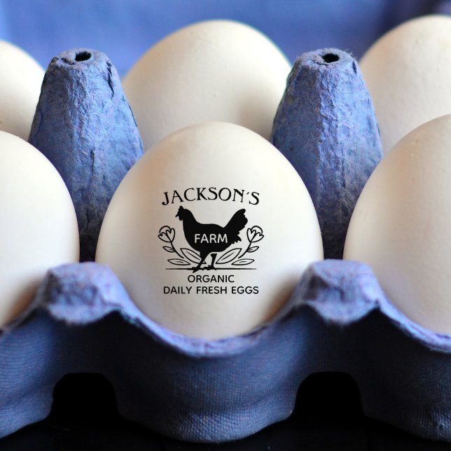 Personalised Organic Egg  Rubber Stamp (Creator Uploaded)