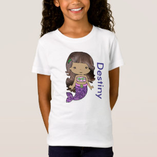 Personalised Organic Mermaid Girls Shirt