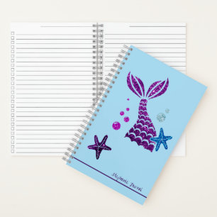 Personalised Organiser,Mermaid Theme Daily Journal
