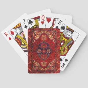 Personalised Oriental Rug design Playing Cards