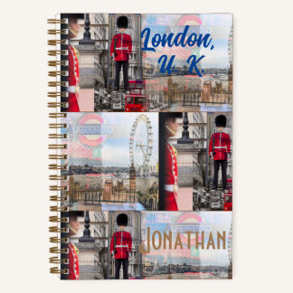 Personalised Original "London UK" Travel  Notebook