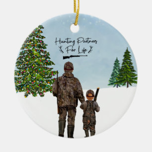 Personalised Ornament - Hunting Partners Christmas