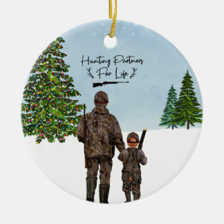 Personalised Ornament - Hunting Partners Christmas