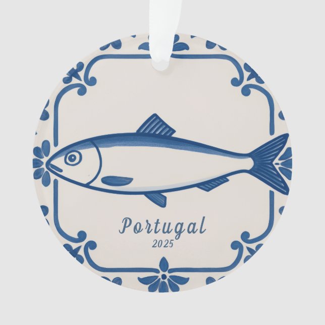 Personalised ornament - Portugal sardine (Front)