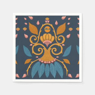 Personalised Ornate pattern Medieval style initial Napkin