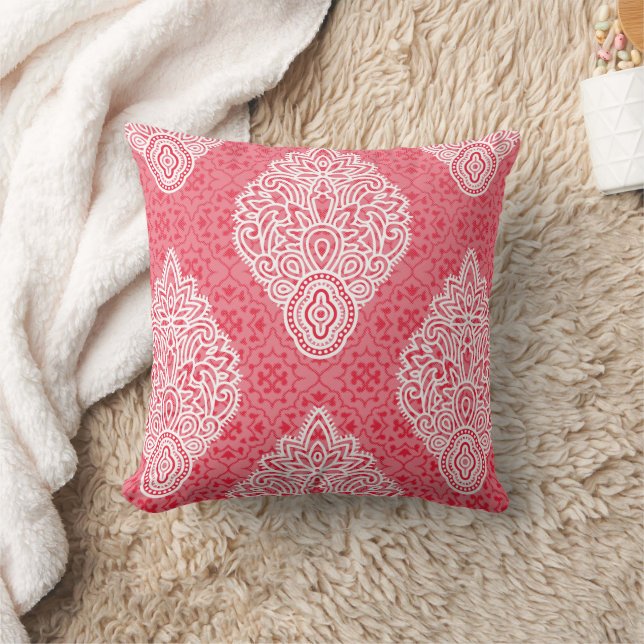 Personalised Ornate Throw Pillow Elegant Decor (Blanket)