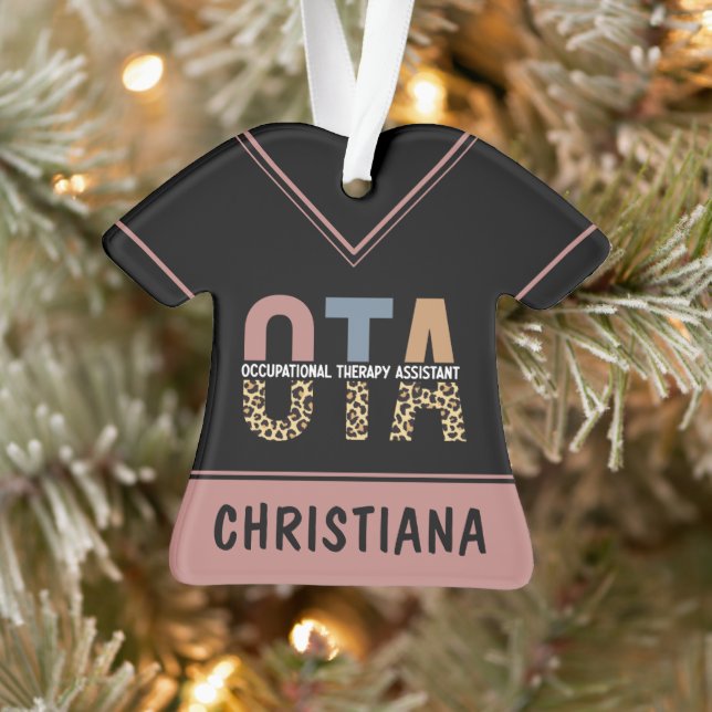 Personalised OTA Occupational Therapy Assistant Ornament (Tree)