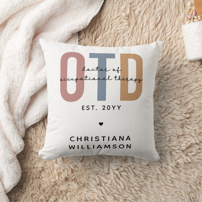 Personalised OTD Doctor of Occupational Therapy Cushion (Blanket)