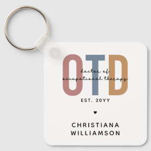 Personalised OTD Doctor of Occupational Therapy Key Ring