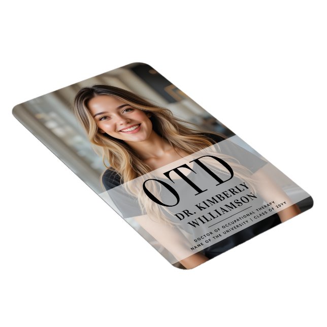 Personalised OTD Doctor of Occupational Therapy Magnet (Right Side)