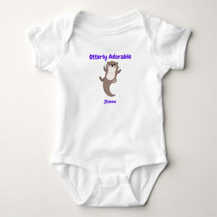 Personalised Otterly Adorable Baby Bodysuit