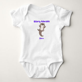 Personalised Otterly Adorable Baby Bodysuit