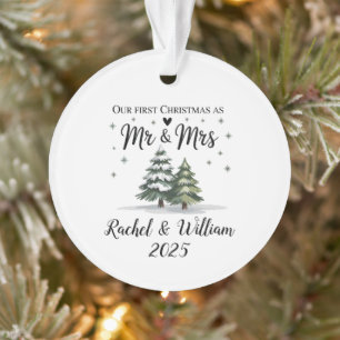 Personalised Our First Christmas as Couple 2025 Ornament
