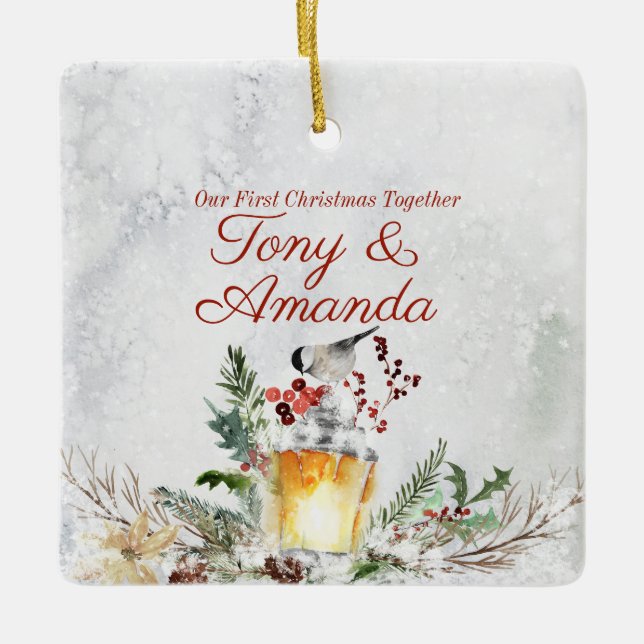 Personalised Our First Christmas Together Ornament (Front)