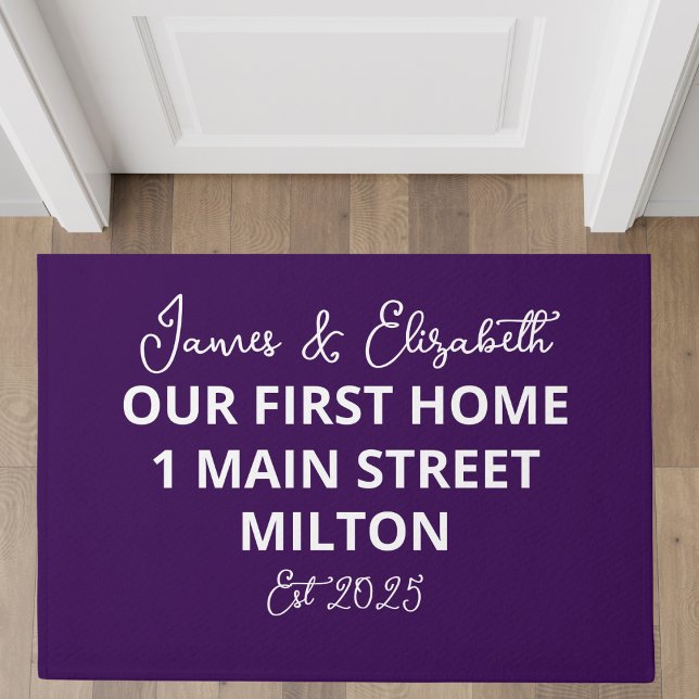 Personalised Our First Home Custom Address Doormat (Creator Uploaded)