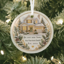 Personalised Our First Home Ornament, New Home K