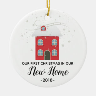 Personalised Our New Home Christmas ornament