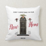 Personalised Our New Home Christmas Throw Pillow<br><div class="desc">Personalised Our New Home Christmas Throw Pillow</div>