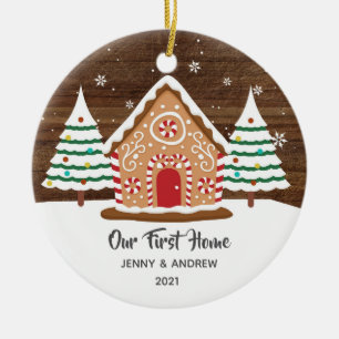 Personalised Our New Home Gingerbread Ornament