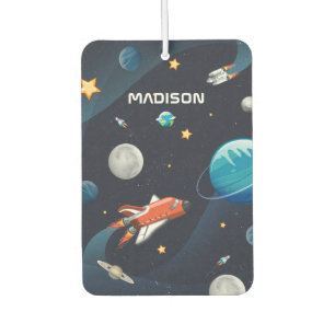 Personalised Outer Space Galaxy Pattern Car Air Freshener