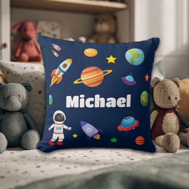 Personalised Outer Space Kids Cushion (Creator Uploaded)
