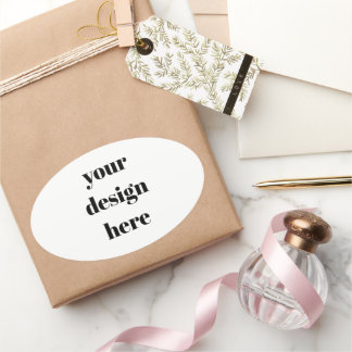Personalised  oval sticker
