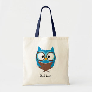 Personalised Owl Book Lover - Budget Tote Bag