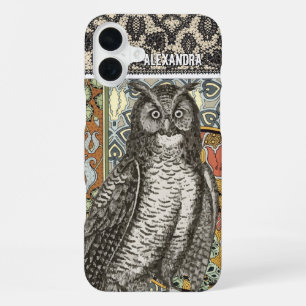 Personalised Owl Damask iPhone 7 case