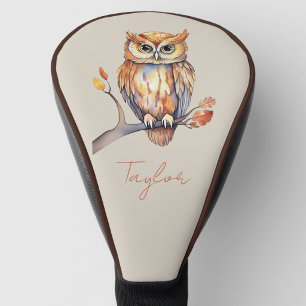 Personalised Owl Golf Head Cover