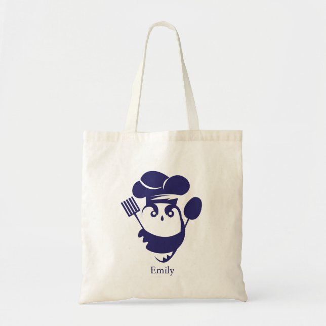 Personalised Owl kids Tote Bag (Front)