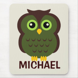 Personalised Owl Mousepad for Kids