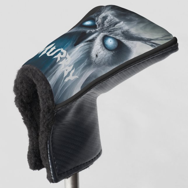 Personalised Owl-O-Ween Golf Putter Cover (3/4 Front)