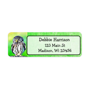 Personalised Owl Return Address Labels