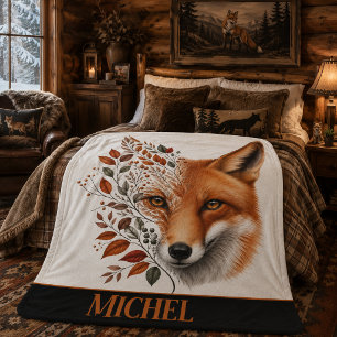 Personalised Owl Sherpa Blanket