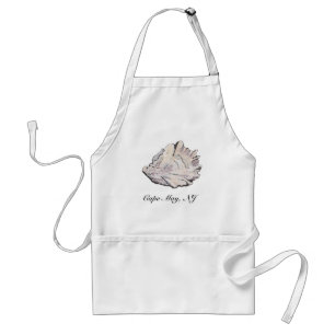 Personalised Oyster Watercolor Standard Apron